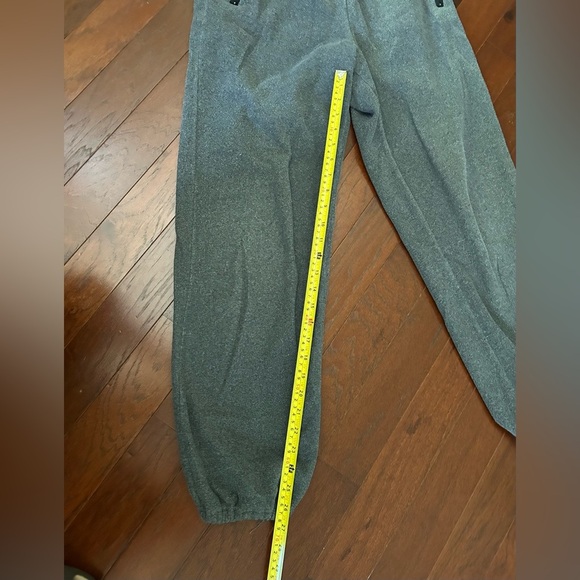 Gap fleece sweatpants jogger size S unisex grey zipped pockets excellent cond - Picture 6 of 8